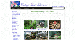 Desktop Screenshot of cottagelakegardens.com